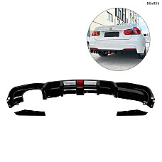 Тунинг дифузьор за задна броня с LED светлини и сплитери за BMW 3 F30 M 2013–2019 с двоен ауспух – DBa956